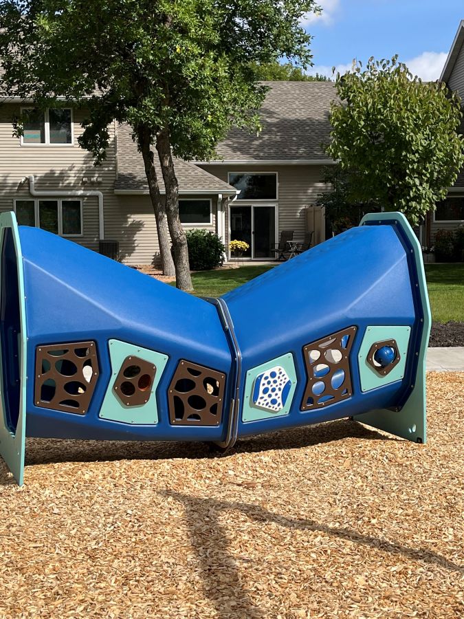 Outside view of sensory tunnel activities